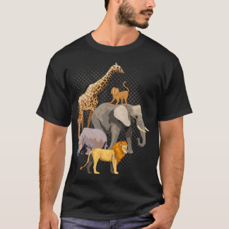T-shirt Safari Squad African Safari Animaux Drôle Zoo