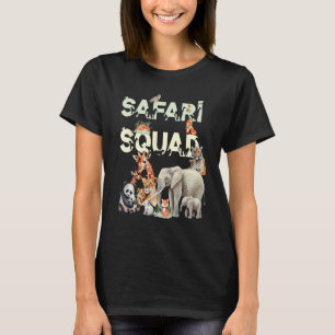 T-shirt Safari Squad Animaux Drôle Zoo Amoureux des animau