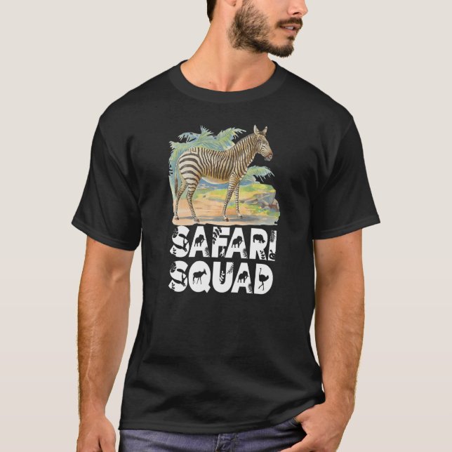T-shirt Safari Squad Zebra (Devant)