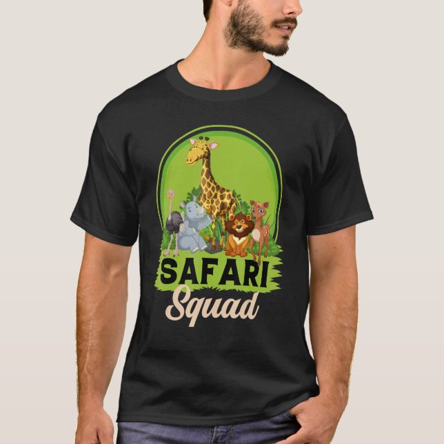T-shirt Safari Squad Zoo Animaux (Devant)