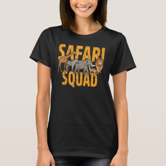 T-shirt Safari Squad Zoologiste Animaux Zoo Summer Vacatio