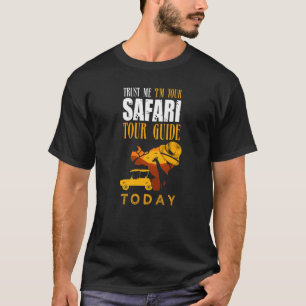 T-shirt Safari Tour Guide Famille Vacances Afrique
