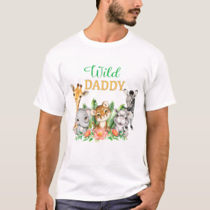 T-shirt Safari Wild One Aquarelle Anniversaire