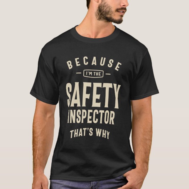 T-shirt Safety Inspector Occupation (Devant)