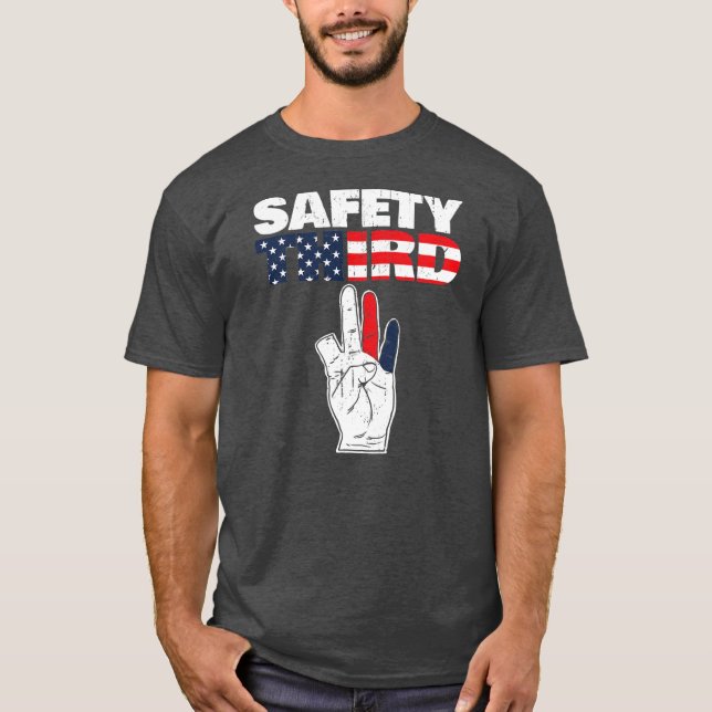 T-shirt Safety Third Funny Missing Finger Safety Third (Devant)