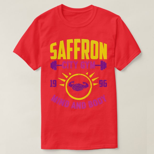 T-shirt Saffron City Gym Esprit Et Corps (Design devant)