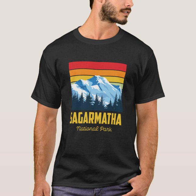 T-shirt Sagarmatha National Park Souvenir Everest Tibet Ne (Devant)