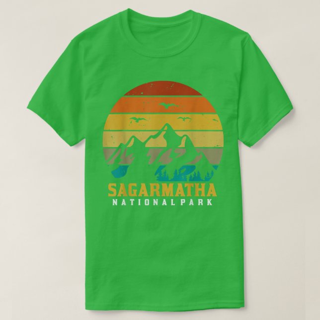 T-shirt Sagarmatha Parc national du Tibet Everest Neige Né (Design devant)