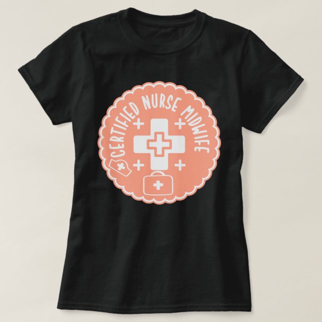 T-shirt Sage-femme certifiée (Design devant)
