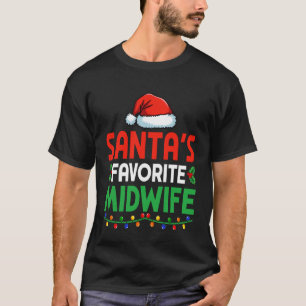 T-shirt Sage-femme préférée du Père Noël Noël Infirmière L