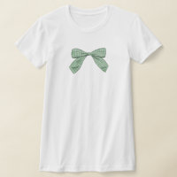 Sage Green Plaid Bow Elegant Baby shower Maman