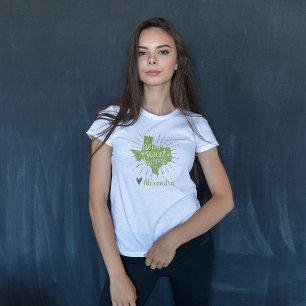 T-shirt Sage Vert et Gris Chez Moi - Texas