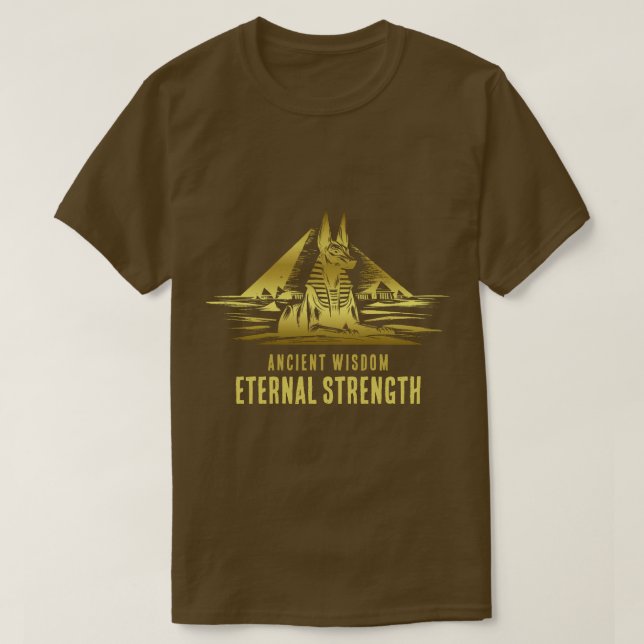 T-shirt Sagesse Ancienne, Force Éternelle - Or (Design devant)