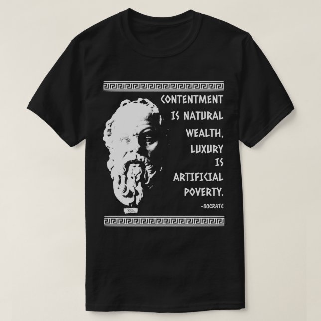 T-shirt Sagesse des grands Socrates (Design devant)