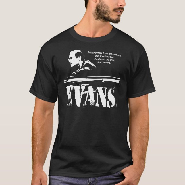 T-shirt Sagesse jazz de Bill Evans (1 couleur) Classique T (Devant)
