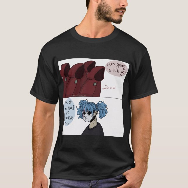 T-shirt S'agit-il d'une menace ou d'une promesse (Devant)