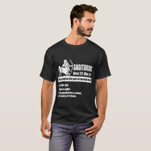 T-shirt sagitarius zodiac astrologie signes dates, sagitar