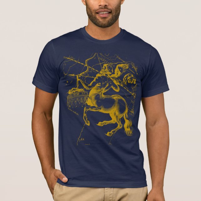 T-shirt Sagittaire Constellation Hevelius circa 1690 (Devant)