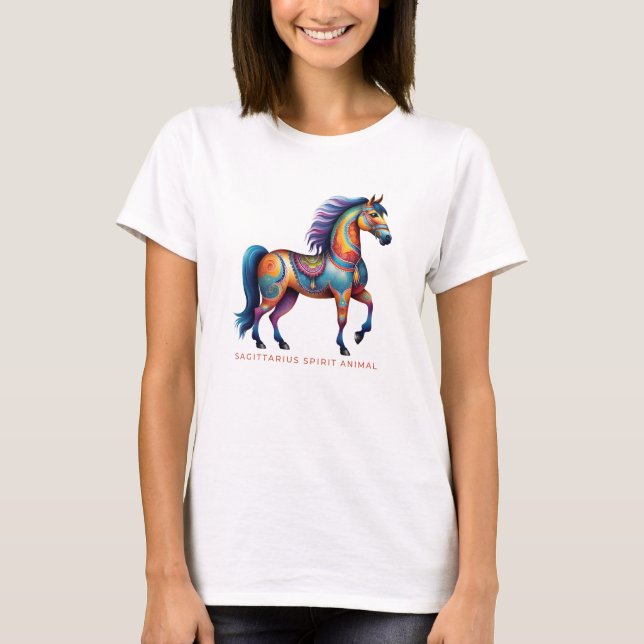 T-shirt Sagittaire Esprit Animal Cheval Alebrije (Devant)