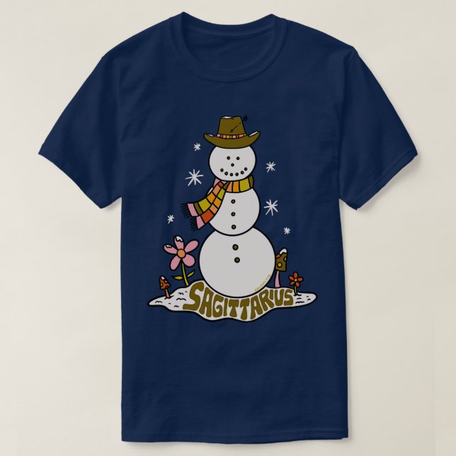 T-shirt Sagittaire Snowman (Design devant)