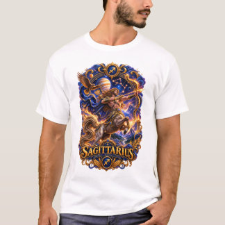 T-shirt Sagittaire Zodiaque Archer Céleste – Astro Luxueux