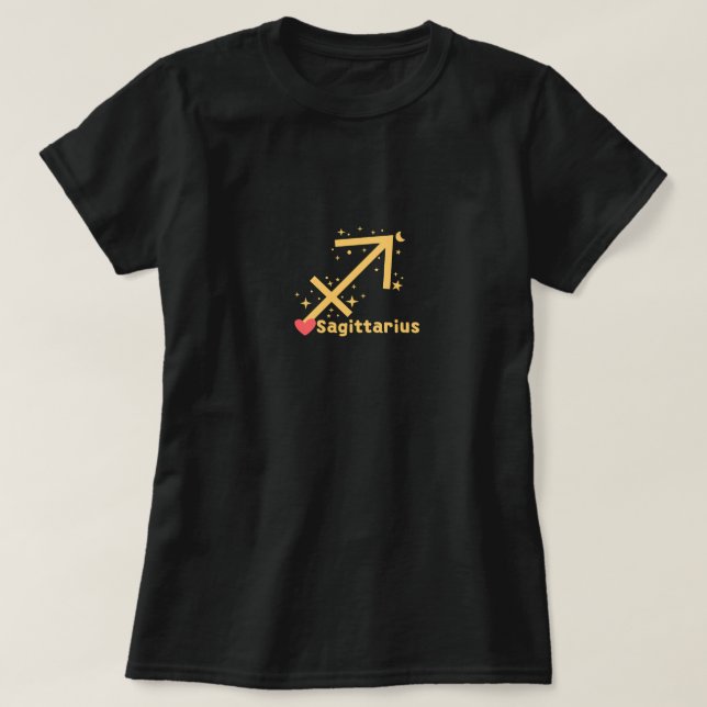 T-shirt Sagittarius constellation. (Design devant)