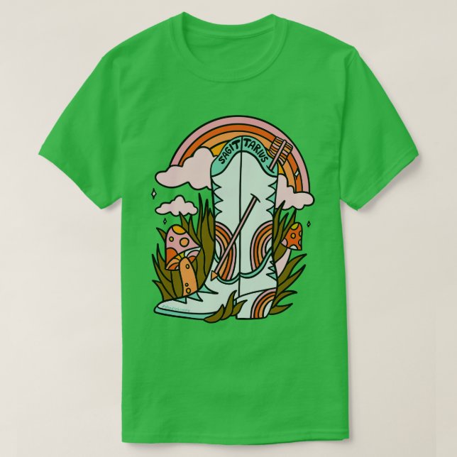 T-shirt Sagittarius Cowboy Boot (Design devant)