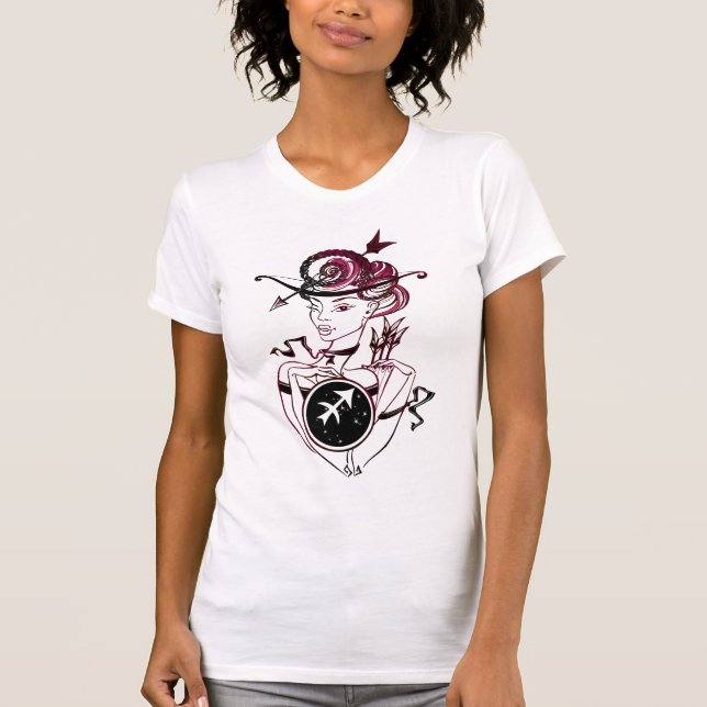 T-shirt Sagittarius dame Art déco (Devant)