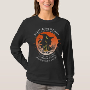 T-shirt Sagittarius Femme Zodiaque Âme D'Une Bouche De Sor