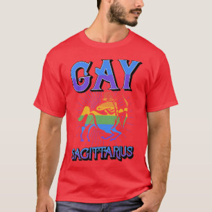 T-shirt Sagittarius Gay Symbole Zodiaque Anniversaire Horo