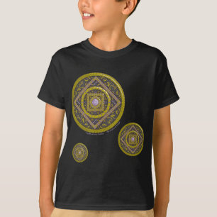 T-shirt Sagittarius Mandala Chemise foncée pour enfants et