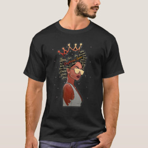 T-shirt Sagittarius Queen Black Queen Anniversaire Zodiac