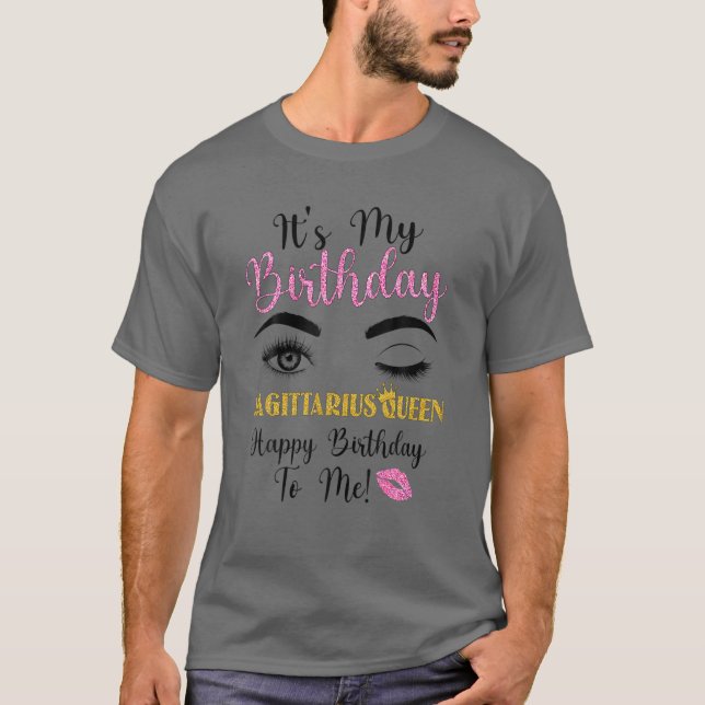 T-shirt Sagittarius Queen Son Anniversaire Zodiac Annivers (Devant)