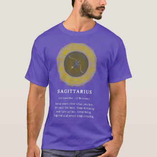 T-shirt Sagittarius Sagi Symbole zodiaque Horoscope Cosmos