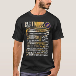 T-shirt Sagittarius Zodiac Novembre Décembre anniversaires