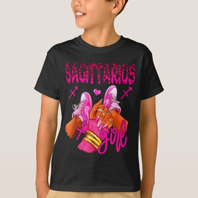T-shirt Sagittarius Zodiac Sign Birthday Queens Horoscope  (Devant)