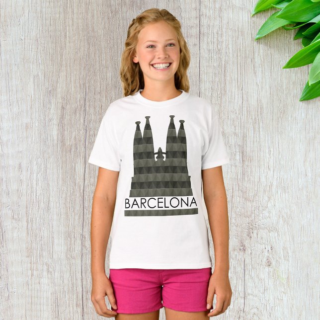 T-shirt Sagrada Familia Barcelona Skyline (Créateur téléchargé)