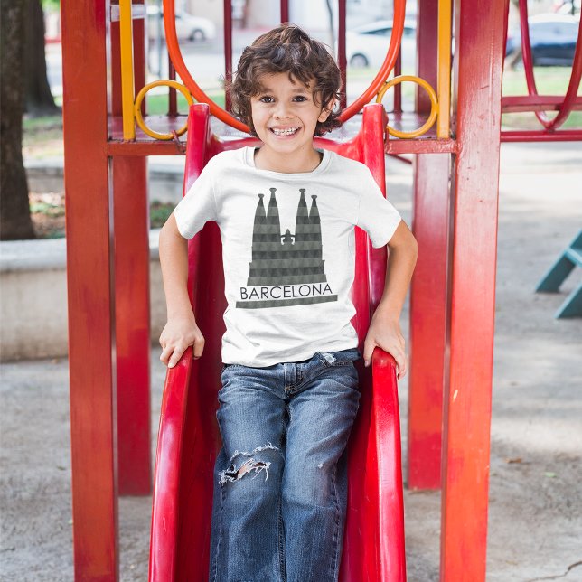 T-shirt Sagrada Familia Barcelona Skyline (Créateur téléchargé)