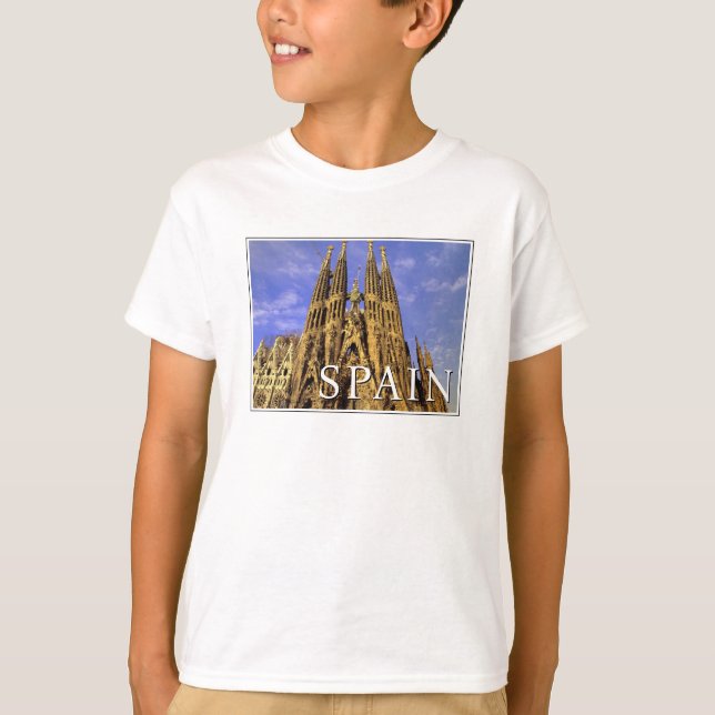 T-shirt Sagrada Familia | Barcelone, Espagne (Devant)