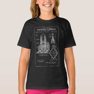 T-shirt Sagrada Família Gaudi Patent 