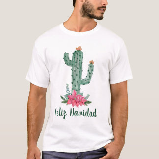 T-shirt Saguaro Cactus de Noël Feliz Navidad
