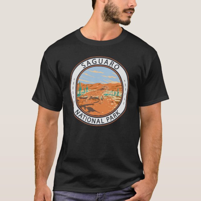 T-shirt Saguaro National Park Horned Lizard Circle (Devant)