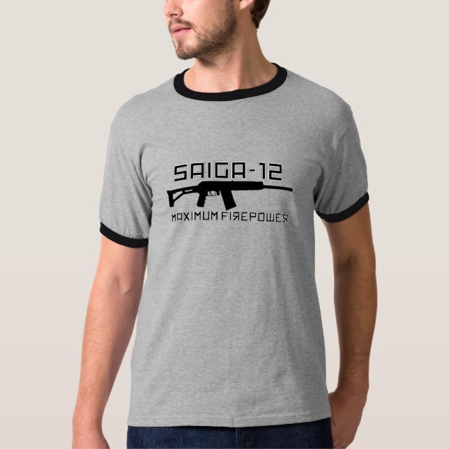 T-shirt Saiga 12 - Puissance de feu maximum (Devant)