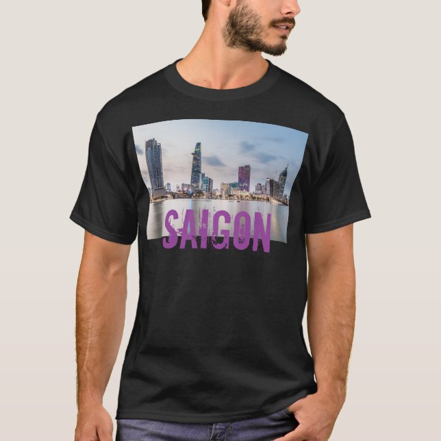 T-shirt Saigon (Ho Chi Minh Ville) HCMC Vietnam souvenir B (Devant)