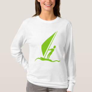 T-shirt Sailboard - Martian Green