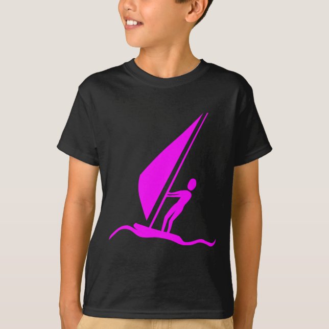 T-shirt Sailboarding - Magenta (Devant)