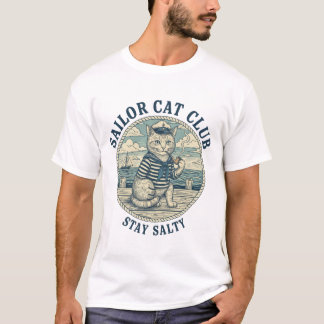 T-shirt Sailor Cat Club