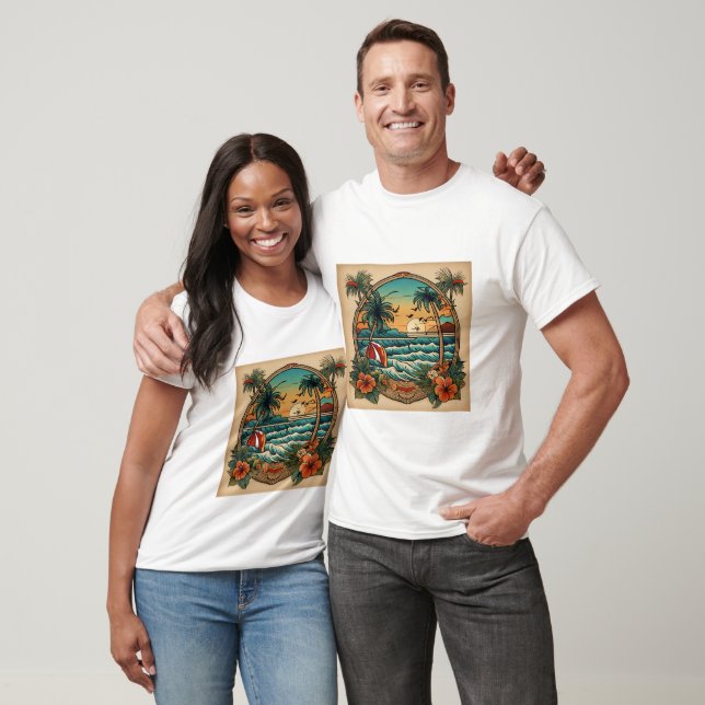 T-shirt Sailor Jerry Tropic Frame (Unisexe)