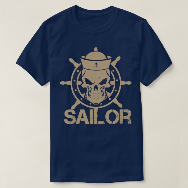 T-shirt Sailor matelot lune couverture popeye le marin moo (Design devant)