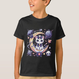 T-shirt Sailor Meow mignonne Lune Chat Espace Magique Goth